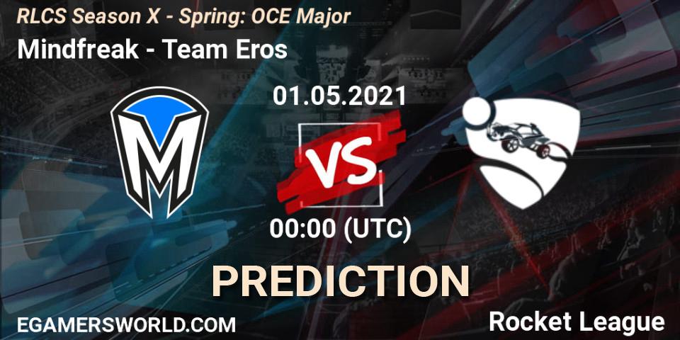 Mindfreak - Team Eros: ennuste. 01.05.2021 at 00:00, Rocket League, RLCS Season X - Spring: OCE Major