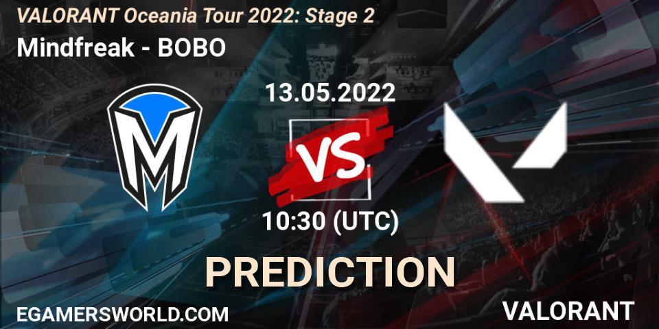 Mindfreak - BOBO: ennuste. 13.05.2022 at 10:30, VALORANT, VALORANT Oceania Tour 2022: Stage 2