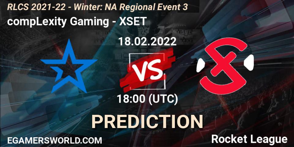 compLexity Gaming - XSET: ennuste. 18.02.22, Rocket League, RLCS 2021-22 - Winter: NA Regional Event 3