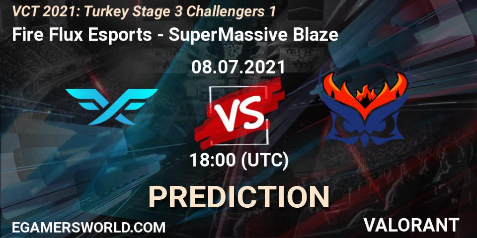 Fire Flux Esports - SuperMassive Blaze: ennuste. 08.07.2021 at 18:15, VALORANT, VCT 2021: Turkey Stage 3 Challengers 1