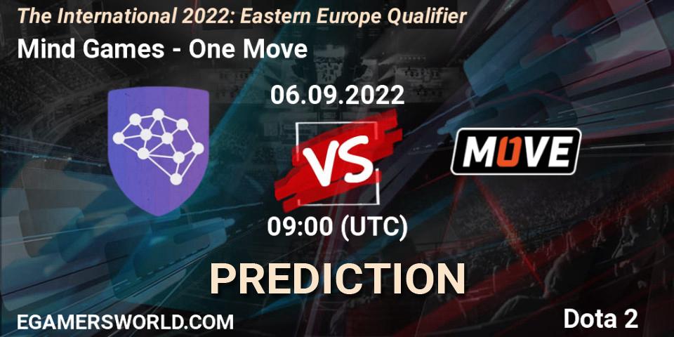 Mind Games - One Move: ennuste. 06.09.22, Dota 2, The International 2022: Eastern Europe Qualifier
