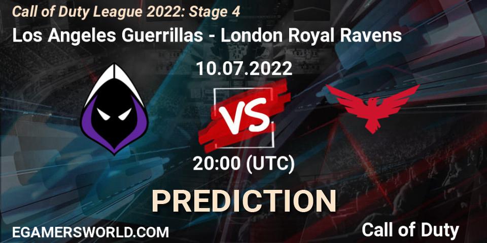 Los Angeles Guerrillas - London Royal Ravens: ennuste. 10.07.2022 at 20:00, Call of Duty, Call of Duty League 2022: Stage 4