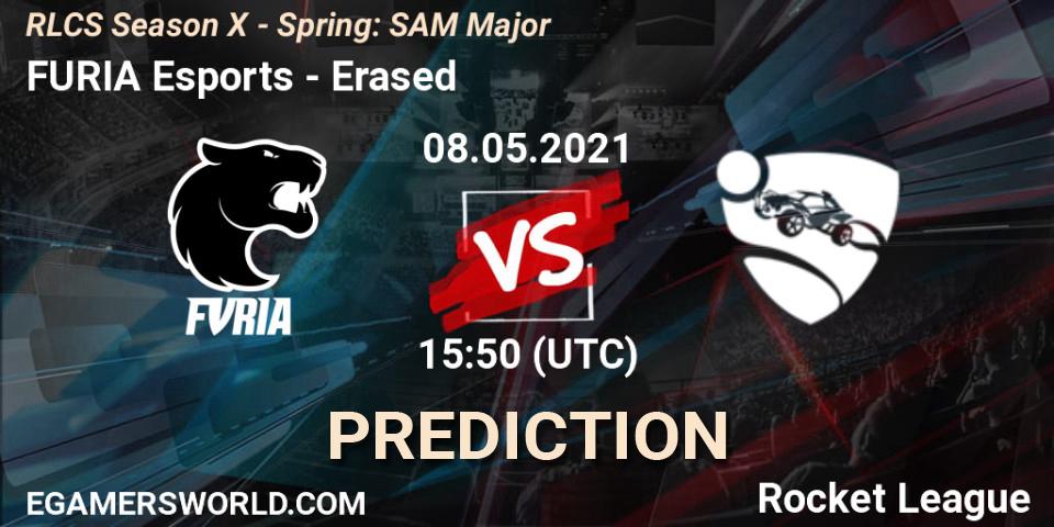 FURIA Esports - Erased: ennuste. 08.05.2021 at 15:50, Rocket League, RLCS Season X - Spring: SAM Major