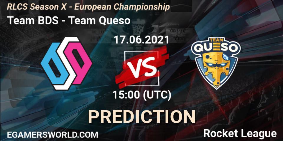 Team BDS - Team Queso: ennuste. 17.06.2021 at 15:00, Rocket League, RLCS Season X - European Championship