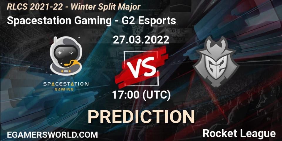 Spacestation Gaming - G2 Esports: ennuste. 27.03.22, Rocket League, RLCS 2021-22 - Winter Split Major
