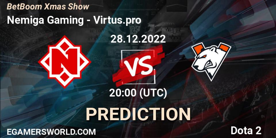 Nemiga Gaming - Virtus.pro: ennuste. 28.12.22, Dota 2, BetBoom Xmas Show