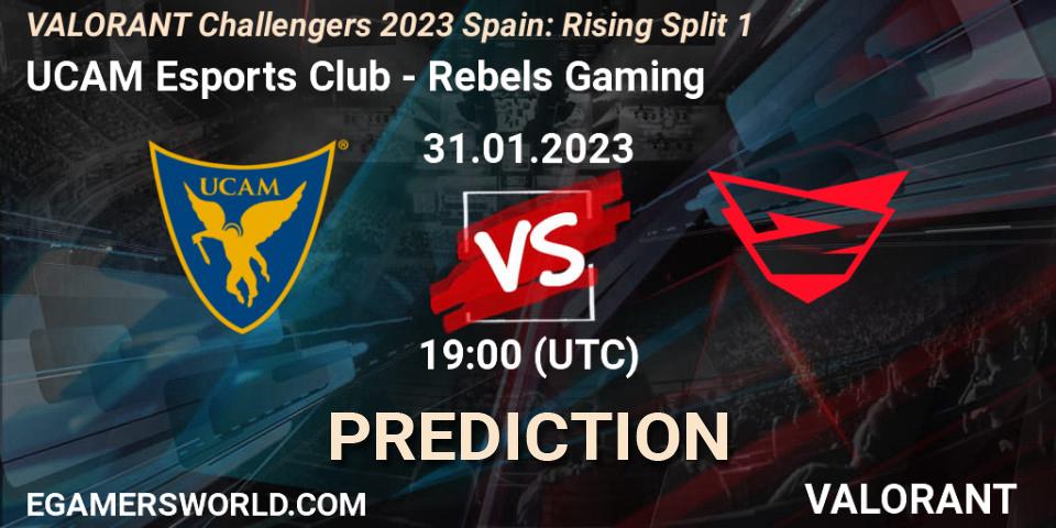 UCAM Esports Club - Rebels Gaming: ennuste. 31.01.23, VALORANT, VALORANT Challengers 2023 Spain: Rising Split 1