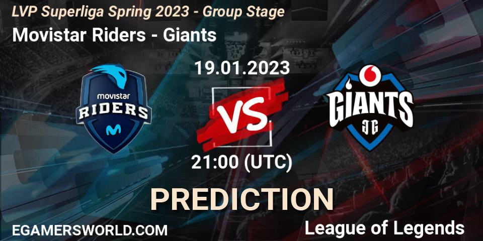 Movistar Riders - Giants: ennuste. 19.01.2023 at 21:00, LoL, LVP Superliga Spring 2023 - Group Stage