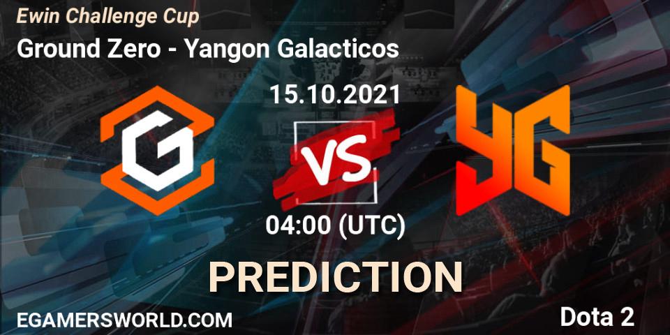 Ground Zero - Yangon Galacticos: ennuste. 16.10.2021 at 04:16, Dota 2, Ewin Challenge Cup
