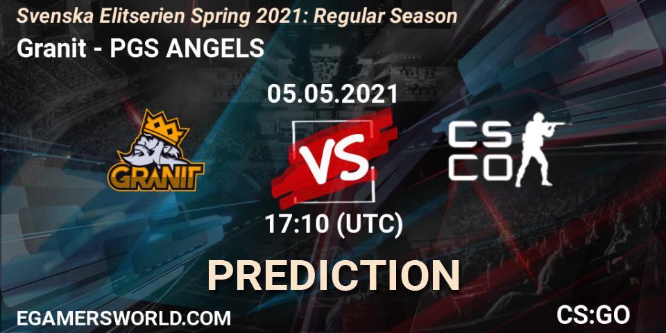 Granit - PGS ANGELS: ennuste. 06.05.2021 at 17:10, Counter-Strike (CS2), Svenska Elitserien Spring 2021: Regular Season