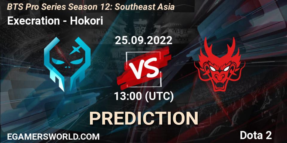 Execration - Hokori: ennuste. 28.09.22, Dota 2, BTS Pro Series Season 12: Southeast Asia