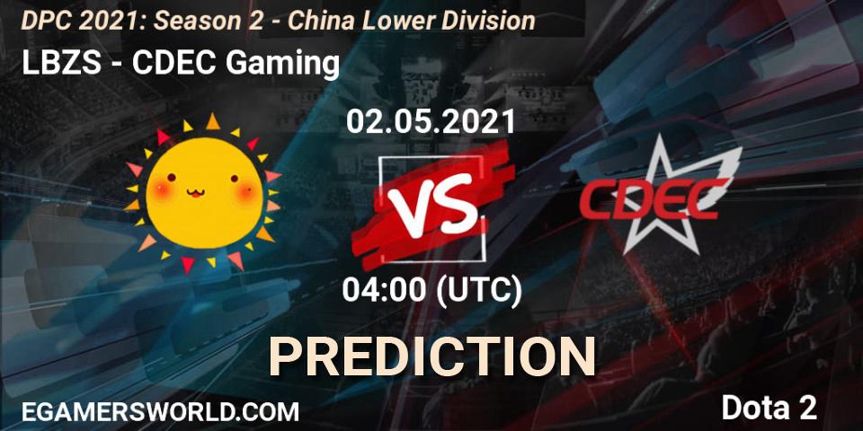 LBZS - CDEC Gaming: ennuste. 02.05.2021 at 03:56, Dota 2, DPC 2021: Season 2 - China Lower Division