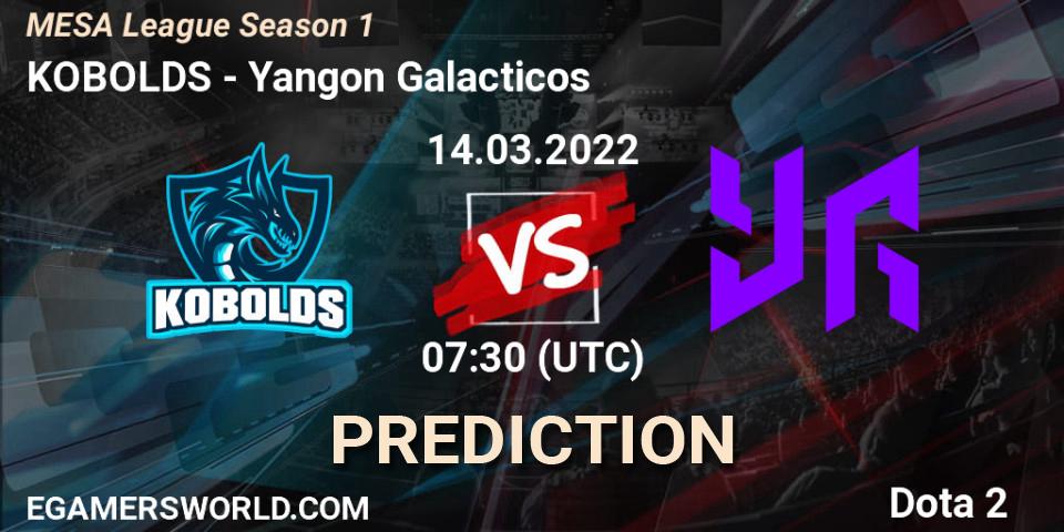 KOBOLDS - Yangon Galacticos: ennuste. 14.03.2022 at 07:26, Dota 2, MESA League Season 1