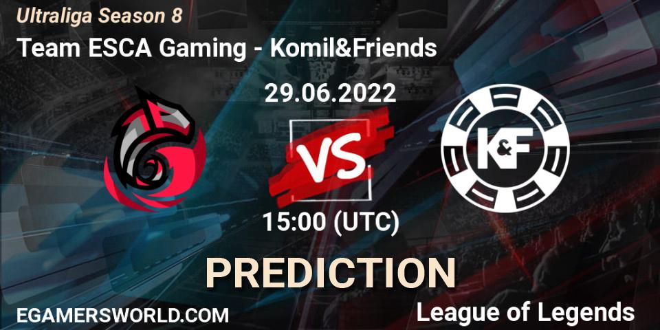 Team ESCA Gaming - Komil&Friends: ennuste. 29.06.22, LoL, Ultraliga Season 8