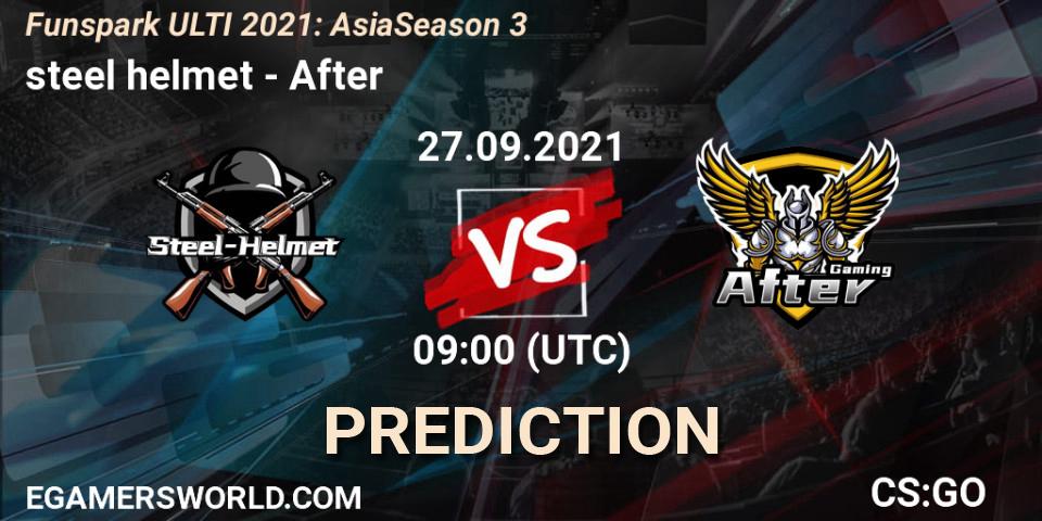 steel helmet - After: ennuste. 27.09.2021 at 09:00, Counter-Strike (CS2), Funspark ULTI 2021: Asia Season 3