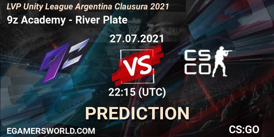 9z Academy - River Plate: ennuste. 27.07.2021 at 22:15, Counter-Strike (CS2), LVP Unity League Argentina Clausura 2021