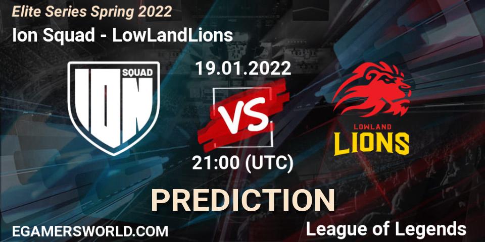 Ion Squad - LowLandLions: ennuste. 19.01.2022 at 21:00, LoL, Elite Series Spring 2022