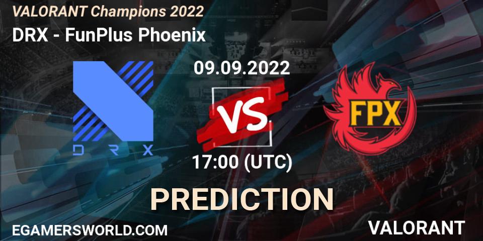 DRX - FunPlus Phoenix: ennuste. 09.09.22, VALORANT, VALORANT Champions 2022