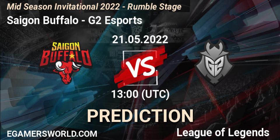 Saigon Buffalo - G2 Esports: ennuste. 21.05.22, LoL, Mid Season Invitational 2022 - Rumble Stage