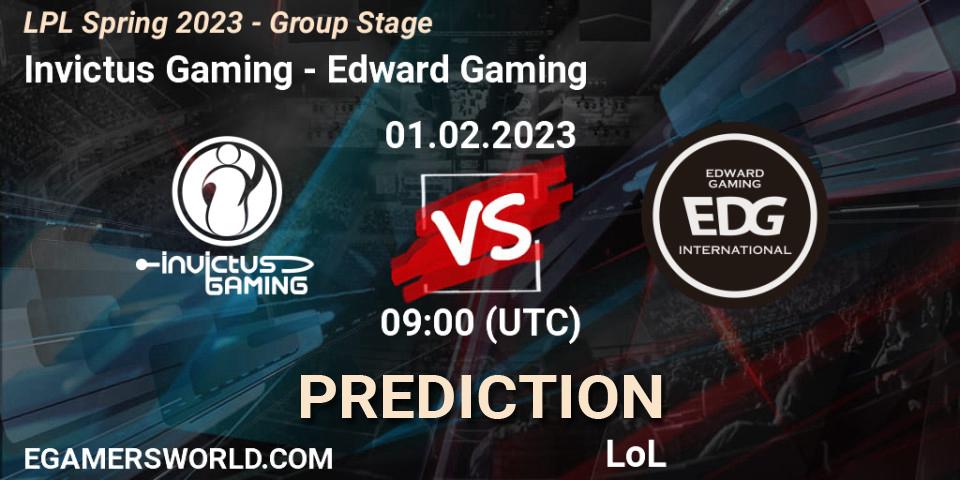 Invictus Gaming - Edward Gaming: ennuste. 01.02.23, LoL, LPL Spring 2023 - Group Stage