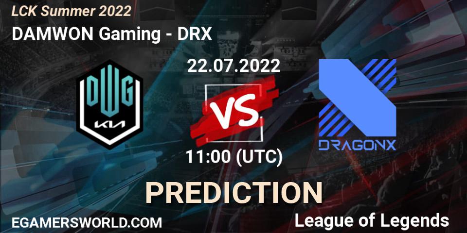 DAMWON Gaming - DRX: ennuste. 22.07.2022 at 11:00, LoL, LCK Summer 2022