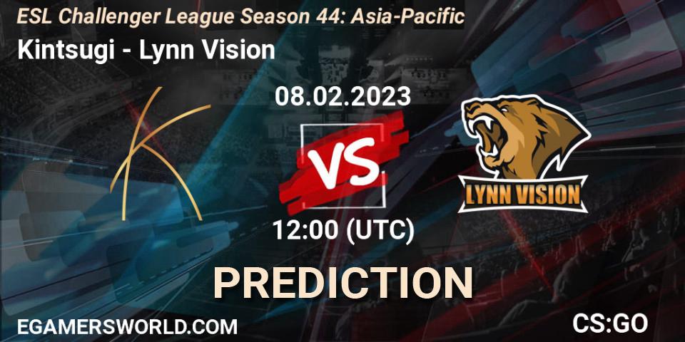 Kintsugi - Lynn Vision: ennuste. 08.02.23, CS2 (CS:GO), ESL Challenger League Season 44: Asia-Pacific
