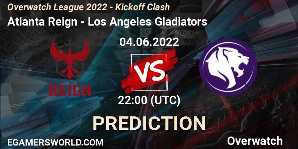Atlanta Reign - Los Angeles Gladiators: ennuste. 04.06.22, Overwatch, Overwatch League 2022 - Kickoff Clash