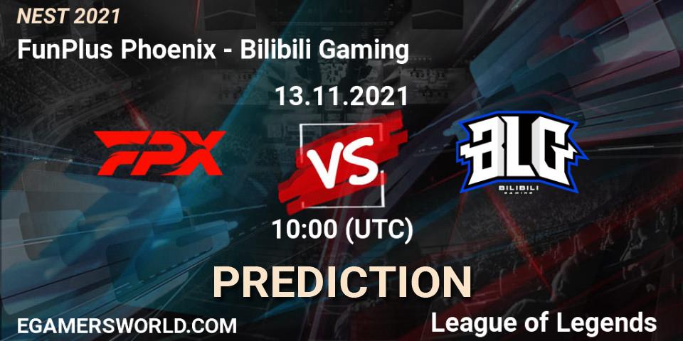 Bilibili Gaming - FunPlus Phoenix: ennuste. 14.11.2021 at 11:00, LoL, NEST 2021