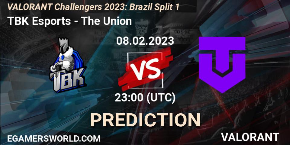 TBK Esports - The Union: ennuste. 08.02.23, VALORANT, VALORANT Challengers 2023: Brazil Split 1