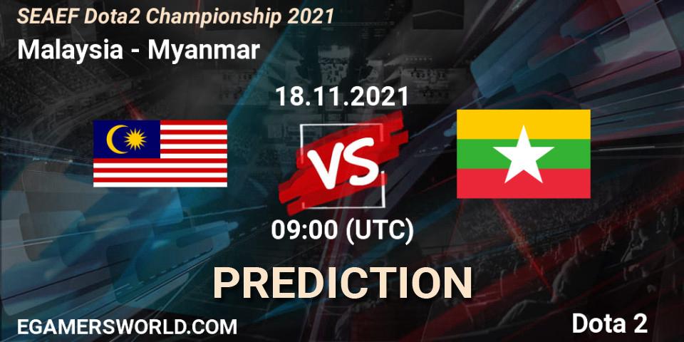 Malaysia - Myanmar: ennuste. 18.11.2021 at 09:03, Dota 2, SEAEF Dota2 Championship 2021