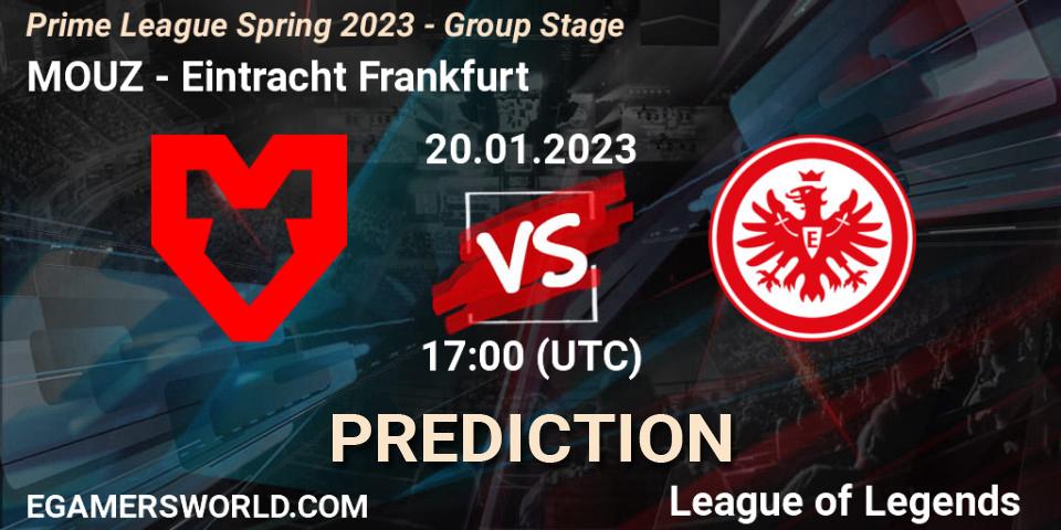 MOUZ - Eintracht Frankfurt: ennuste. 20.01.23, LoL, Prime League Spring 2023 - Group Stage