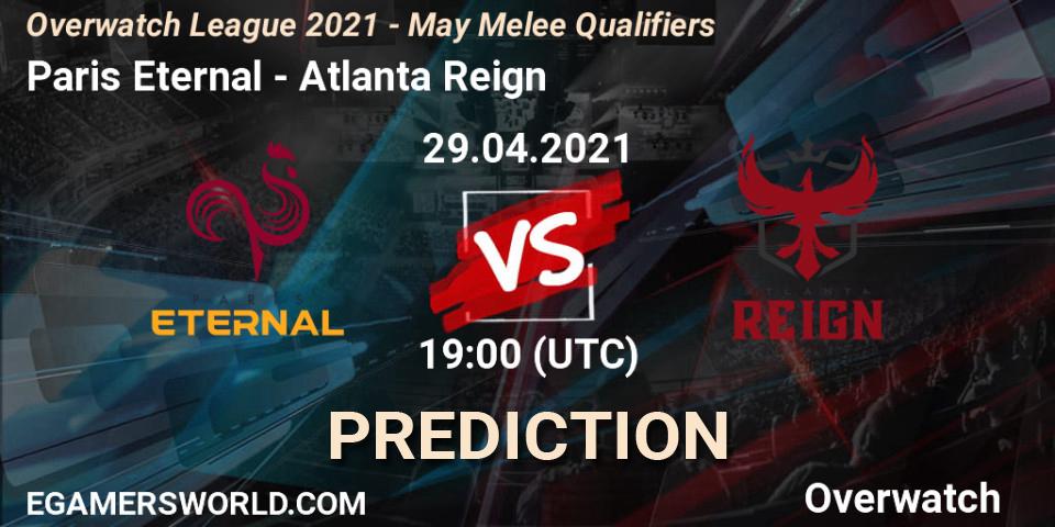 Paris Eternal - Atlanta Reign: ennuste. 29.04.21, Overwatch, Overwatch League 2021 - May Melee Qualifiers