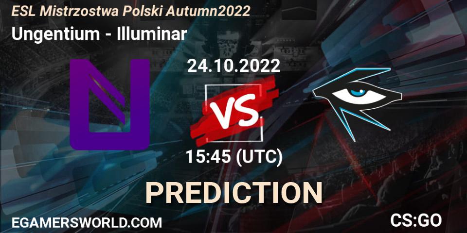 Ungentium - Illuminar: ennuste. 24.10.2022 at 15:45, Counter-Strike (CS2), ESL Mistrzostwa Polski Autumn 2022