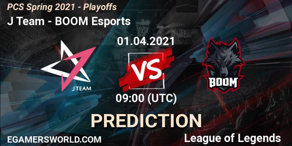 J Team - BOOM Esports: ennuste. 01.04.2021 at 09:00, LoL, PCS Spring 2021 - Playoffs