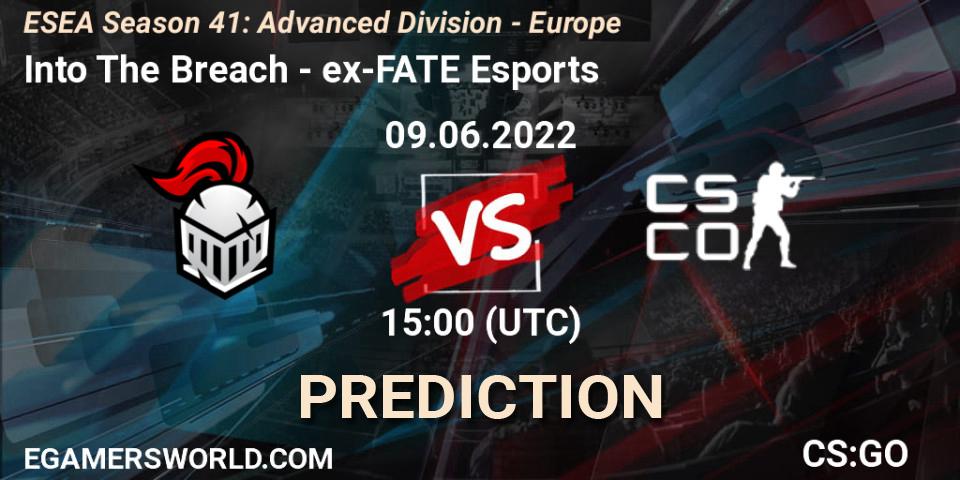 Into The Breach - ex-FATE Esports: ennuste. 09.06.2022 at 15:00, Counter-Strike (CS2), ESEA Season 41: Advanced Division - Europe