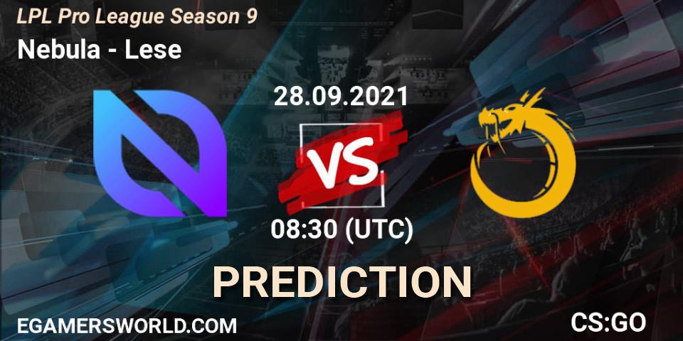 Nebula - Lese: ennuste. 28.09.2021 at 08:00, Counter-Strike (CS2), LPL Pro League 2021 Season 3