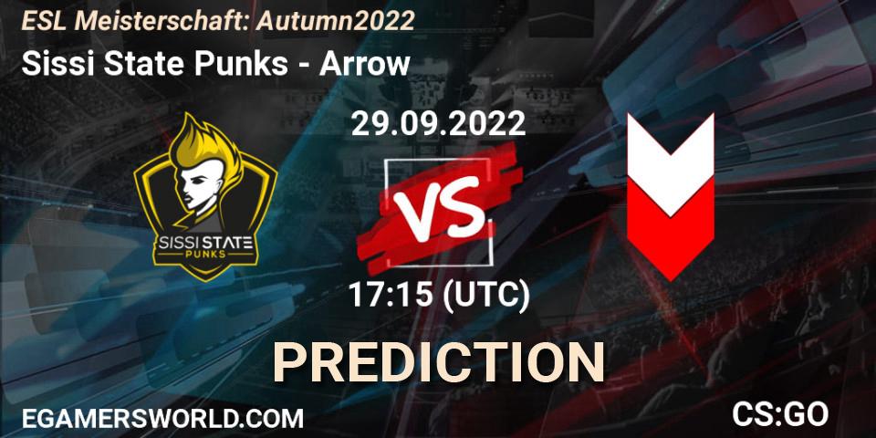 Sissi State Punks - Arrow: ennuste. 29.09.2022 at 17:15, Counter-Strike (CS2), ESL Meisterschaft: Autumn 2022