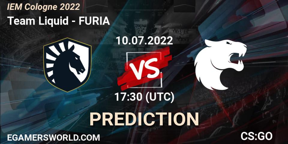 Team Liquid - FURIA: ennuste. 10.07.2022 at 17:45, Counter-Strike (CS2), IEM Cologne 2022