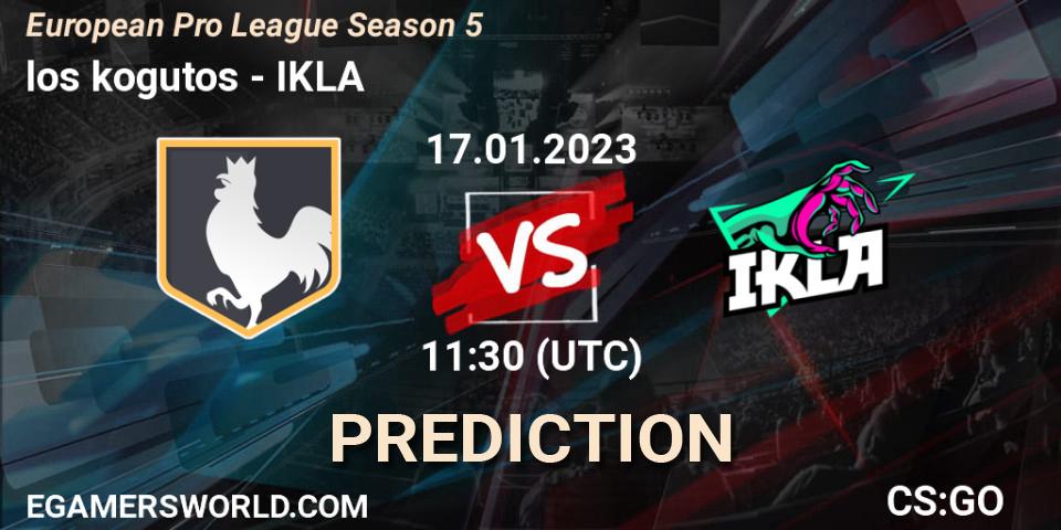 los kogutos - IKLA: ennuste. 17.01.23, CS2 (CS:GO), European Pro League Season 5