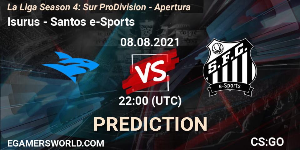 Isurus - Santos e-Sports: ennuste. 08.08.21, CS2 (CS:GO), La Liga Season 4: Sur Pro Division - Apertura