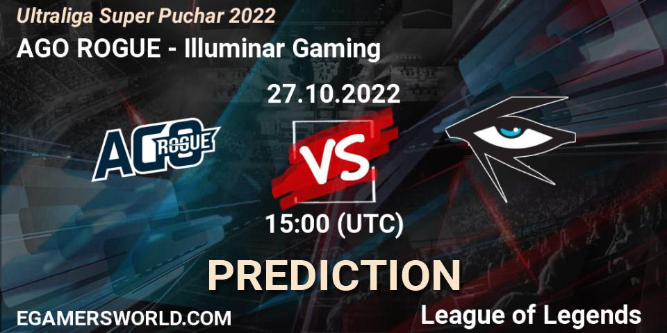 AGO ROGUE - Illuminar Gaming: ennuste. 27.10.2022 at 18:00, LoL, Ultraliga Super Puchar 2022