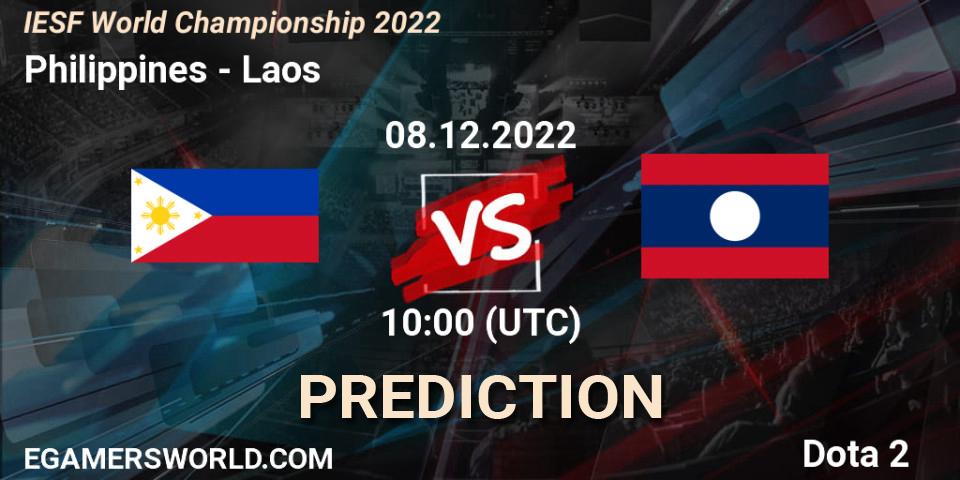 Philippines - Laos: ennuste. 08.12.22, Dota 2, IESF World Championship 2022 