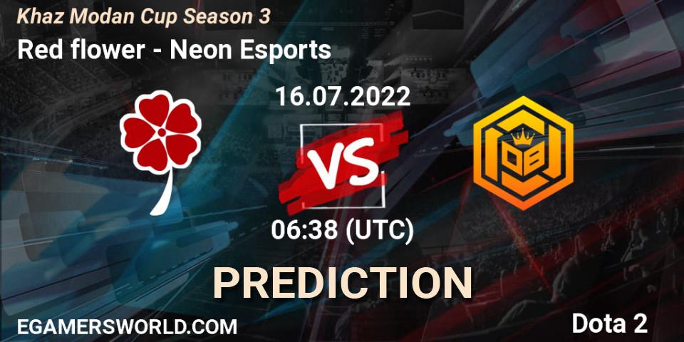 Red flower - Neon Esports: ennuste. 16.07.2022 at 06:38, Dota 2, Khaz Modan Cup Season 3