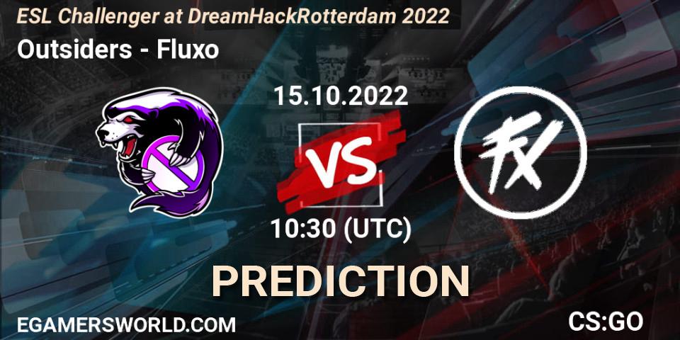 Outsiders - Fluxo: ennuste. 15.10.22, CS2 (CS:GO), ESL Challenger at DreamHack Rotterdam 2022