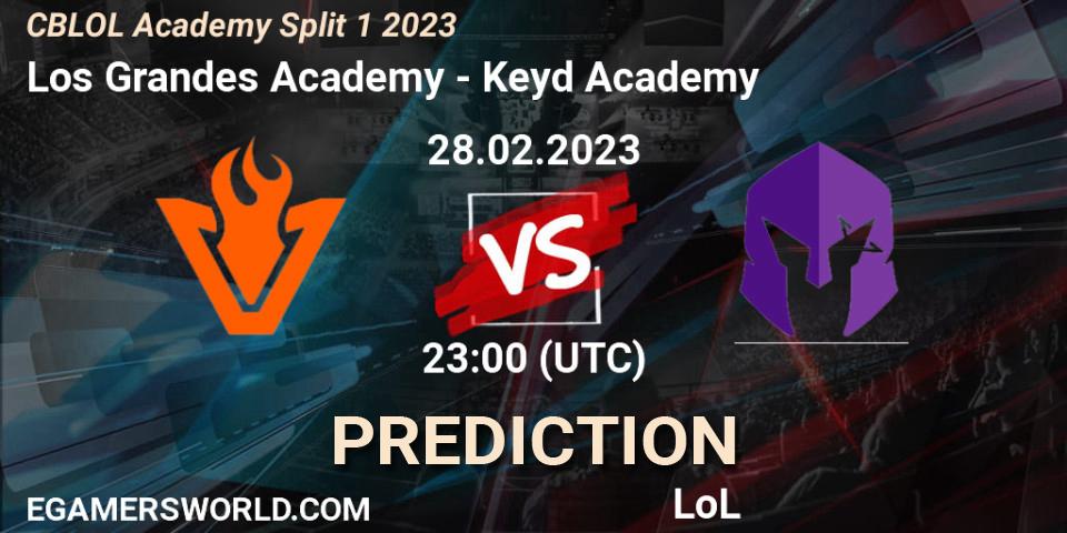 Los Grandes Academy - Keyd Academy: ennuste. 28.02.2023 at 23:00, LoL, CBLOL Academy Split 1 2023