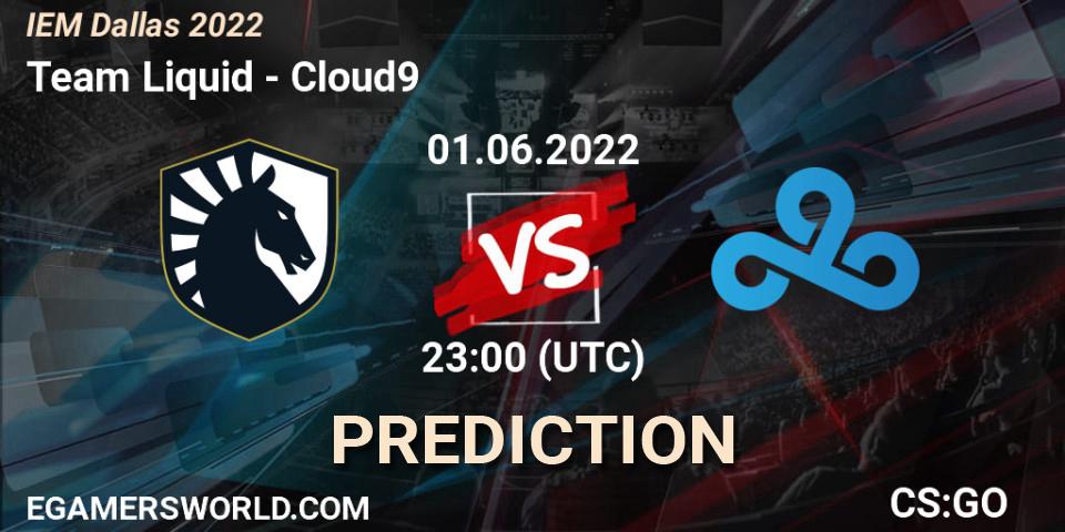 Team Liquid - Cloud9: ennuste. 01.06.2022 at 23:10, Counter-Strike (CS2), IEM Dallas 2022