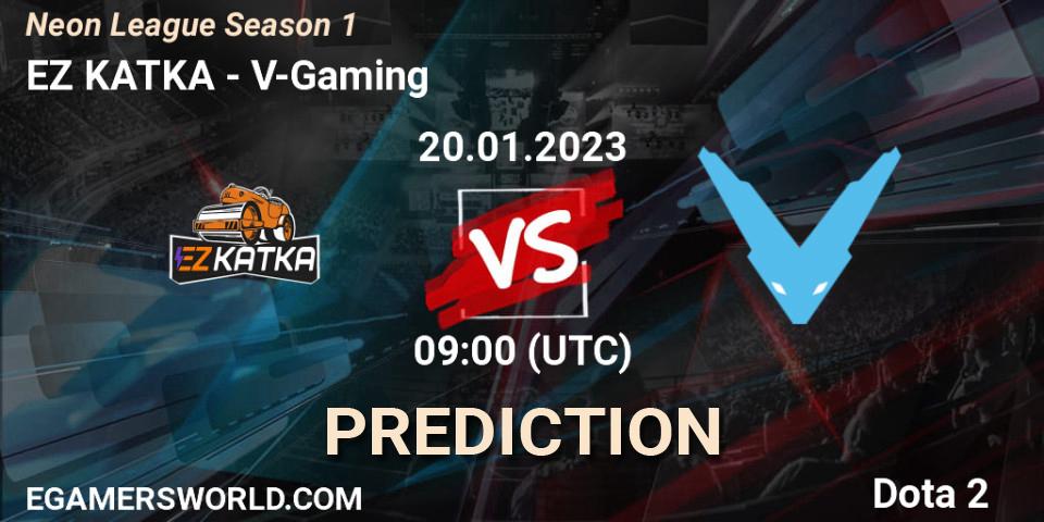 EZ KATKA - V-Gaming: ennuste. 20.01.2023 at 09:14, Dota 2, Neon League Season 1