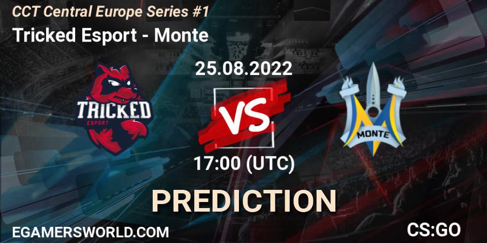 Tricked Esport - Monte: ennuste. 25.08.2022 at 17:30, Counter-Strike (CS2), CCT Central Europe Series #1