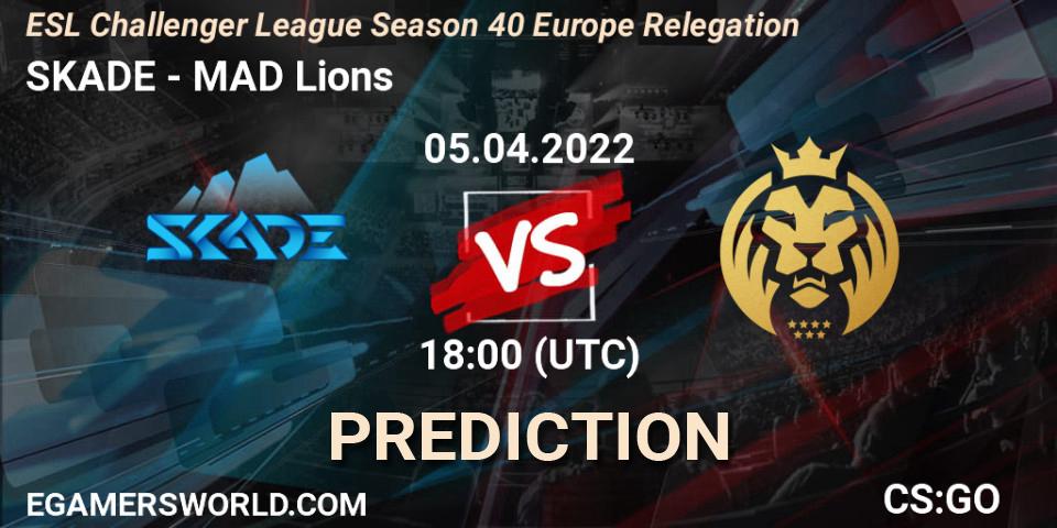 SKADE - MAD Lions: ennuste. 05.04.22, CS2 (CS:GO), ESL Challenger League Season 40 Europe Relegation