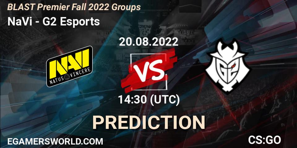 NaVi - G2 Esports: ennuste. 20.08.2022 at 15:00, Counter-Strike (CS2), BLAST Premier Fall 2022 Groups